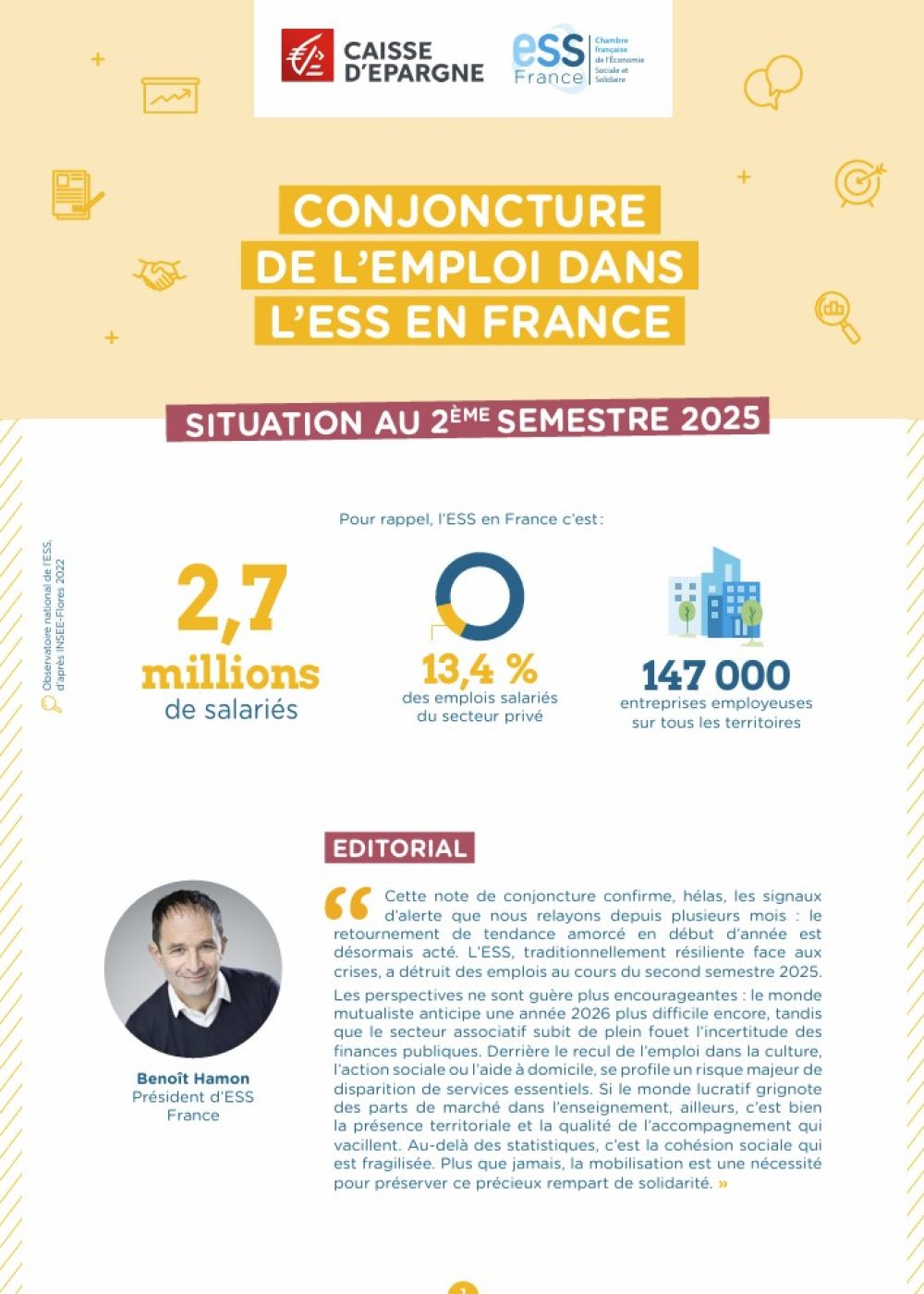Note conjoncture de l'emploi ESS France 2025