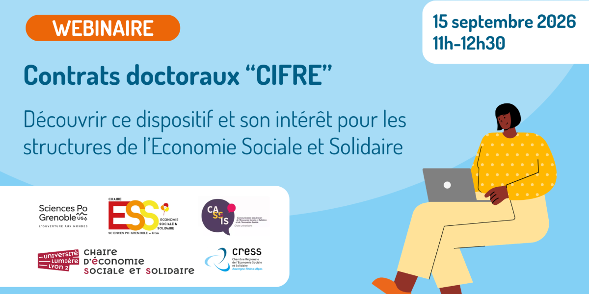 SEPT Webinaire dispositif CIFRE Chaires ESS